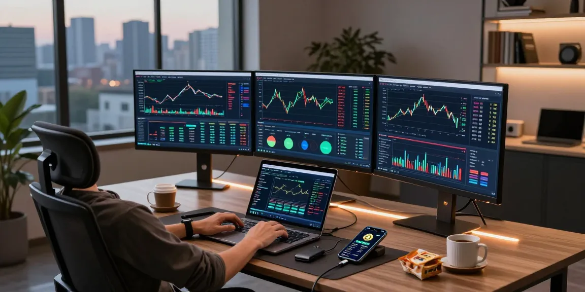 Cricbet99 trading environment with multiple screens displaying cryptocurrency insights, digital wallet interactions, and blockchain analytics, showcasing expert crypto trading practices.