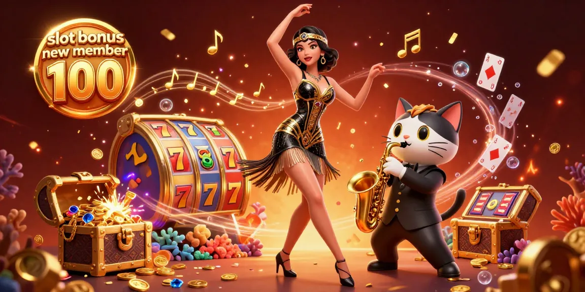 Claim the exciting slot bonus new member 100 with vibrant casino energy and action.