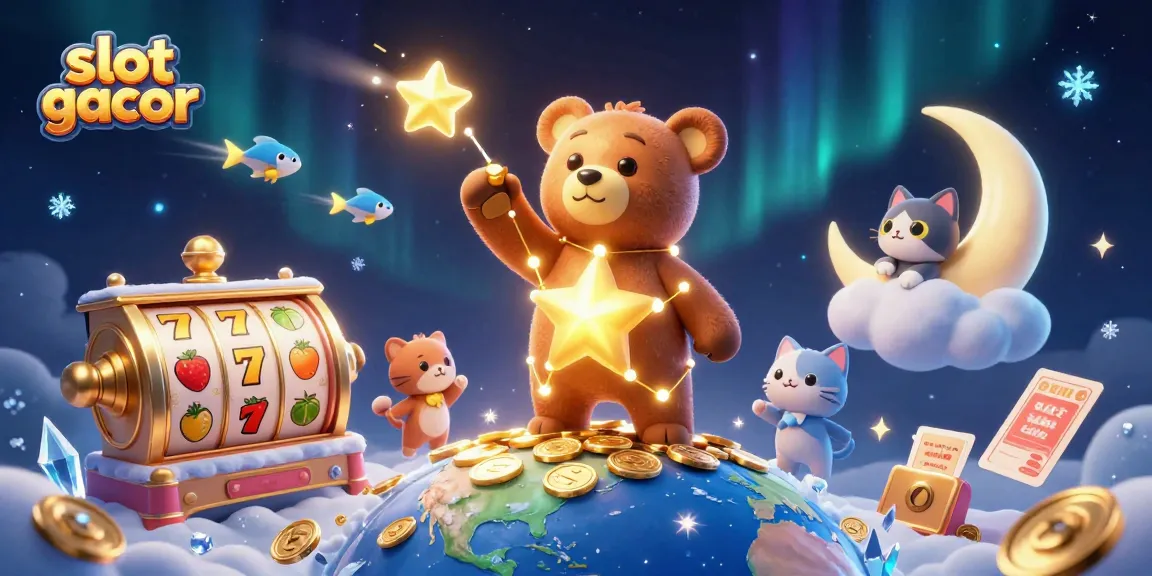 Mainkan slot gacor dengan bintang emas yang menyapu koin dan elemen permainan menarik lainnya.