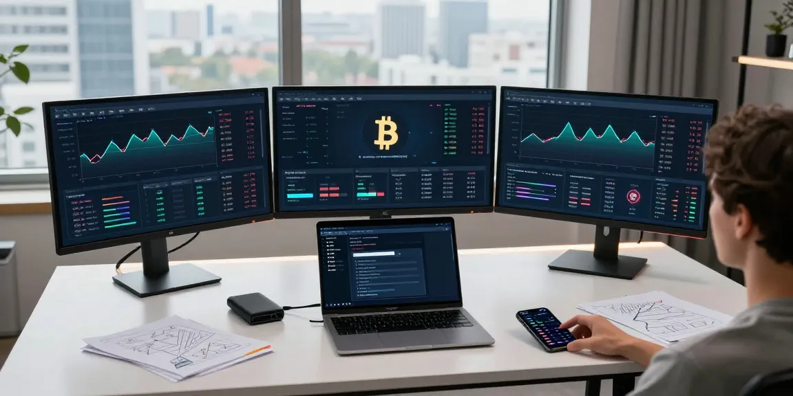Stockton Rush net worth analyzed through a crypto trading workspace featuring Bitcoin and DeFi platforms.
