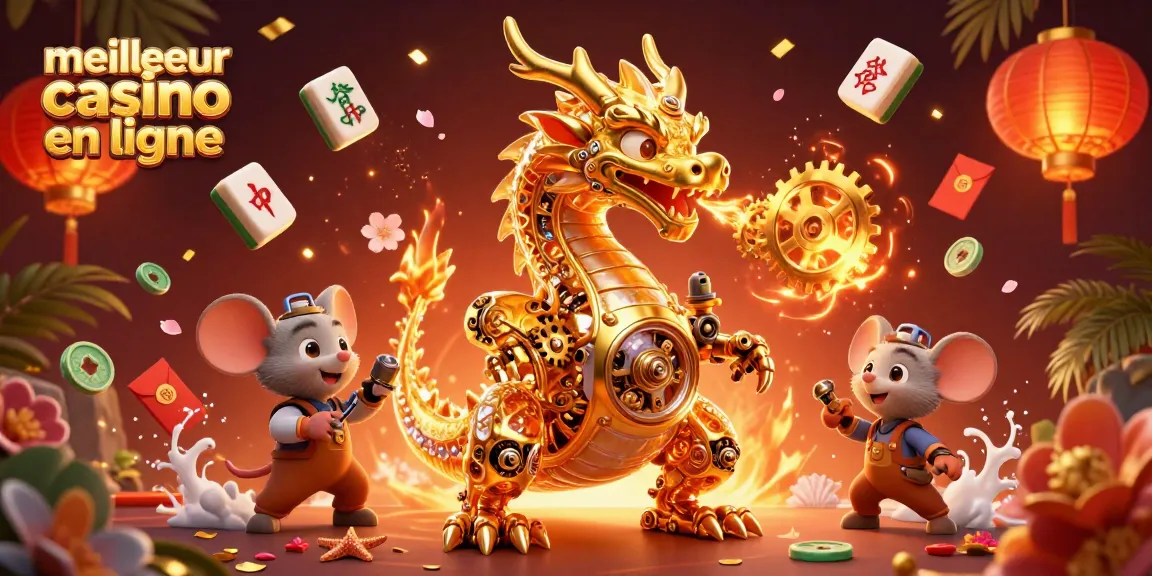 Rejoignez le meilleur casino en ligne pour des gains dorés avec une dragonne mécanique et des joyaux casino