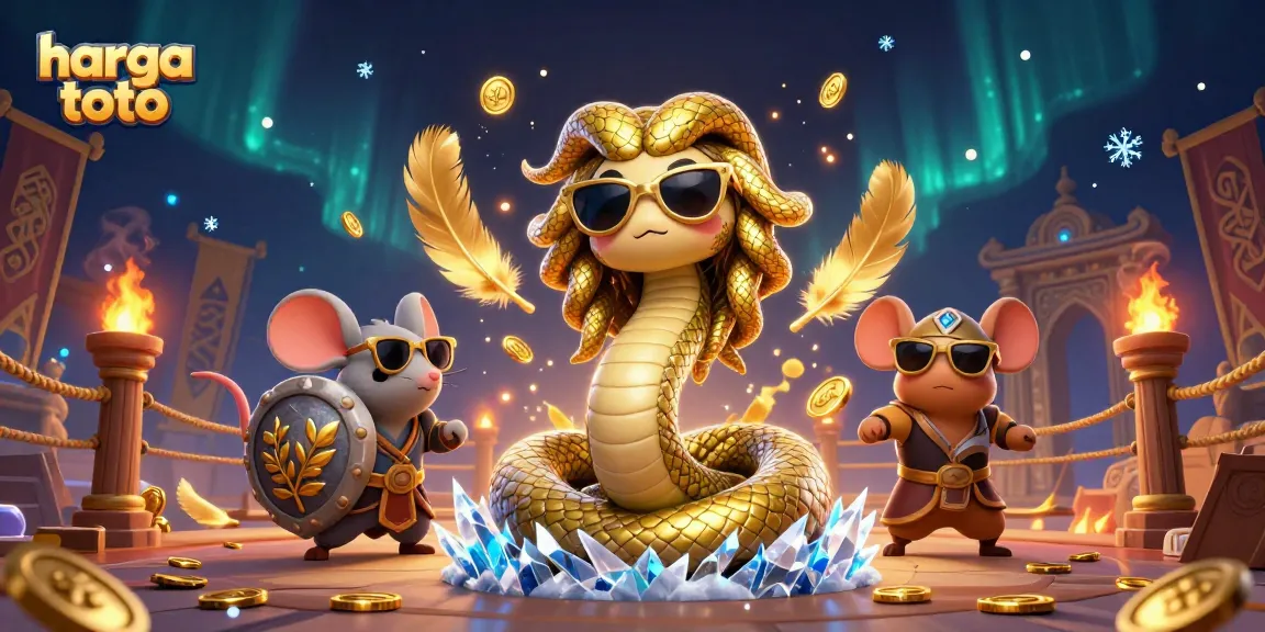 Menangkan harga toto dengan Medusa dan mouse prajurit dalam pertarungan kasino yang bersemangat.