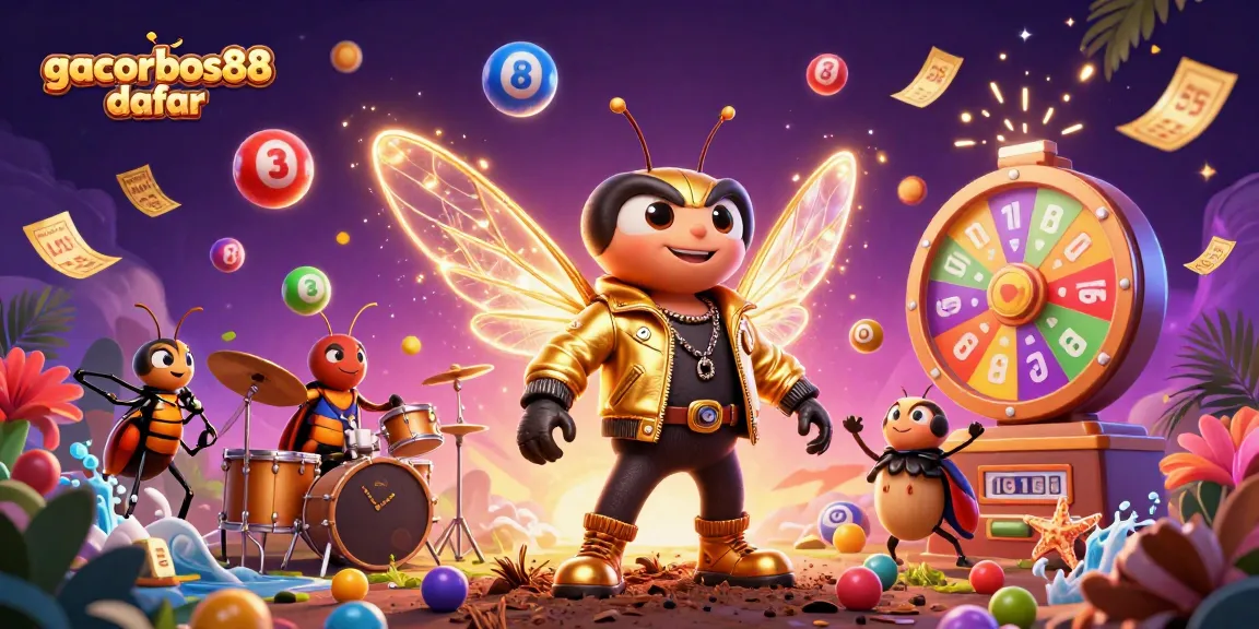 Experience gacorbos88 daftar with vibrant lottery elements and a dynamic rock star scene.