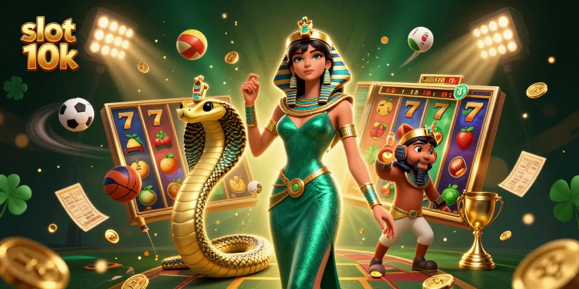 Experience thrilling slot 10k games with vibrant symbols and dynamic elements exuding the excitement of winning.