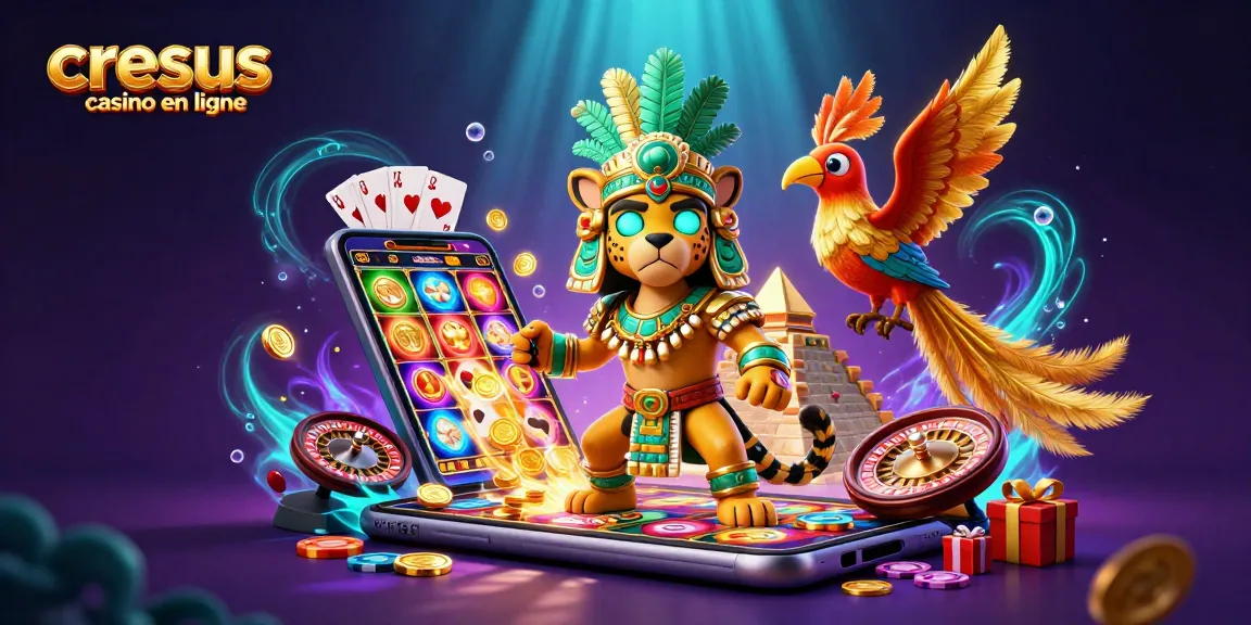 Vivez l'excitation au cresus casino en ligne avec des personnages 3D vivants et des éléments de jeu dynamiques.