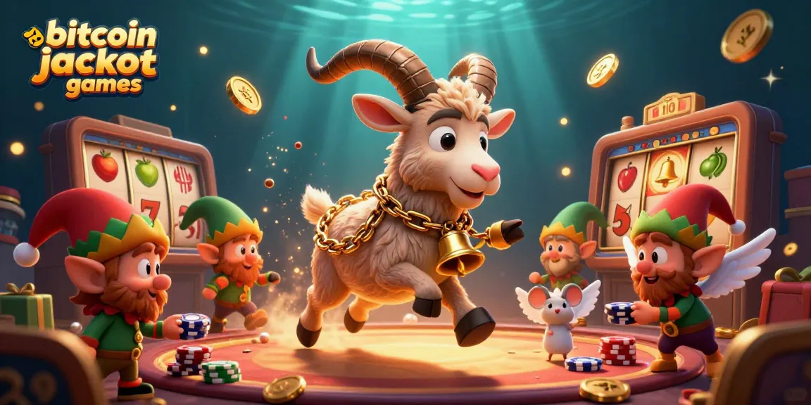 Experience thrilling bitcoin jackpot games with vibrant 3D characters and dynamic slot elements.