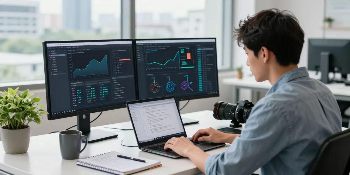 快连 enables seamless network optimization in a modern workspace with advanced software.