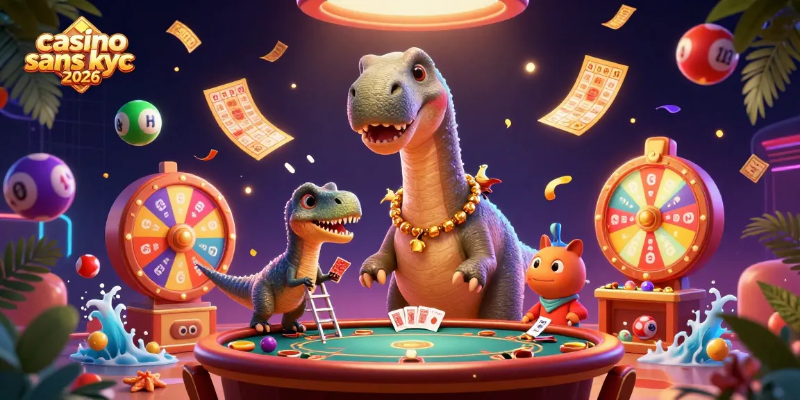 Jouez dans un casino sans KYC 2026 et découvrez une scénographie de jeu colorée et animée.
