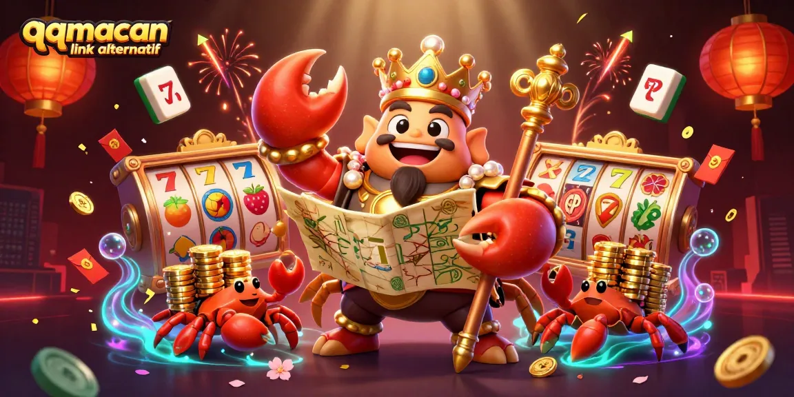 Spin the reels and uncover treasures with qqmacan link alternatif in this vibrant casino scene.