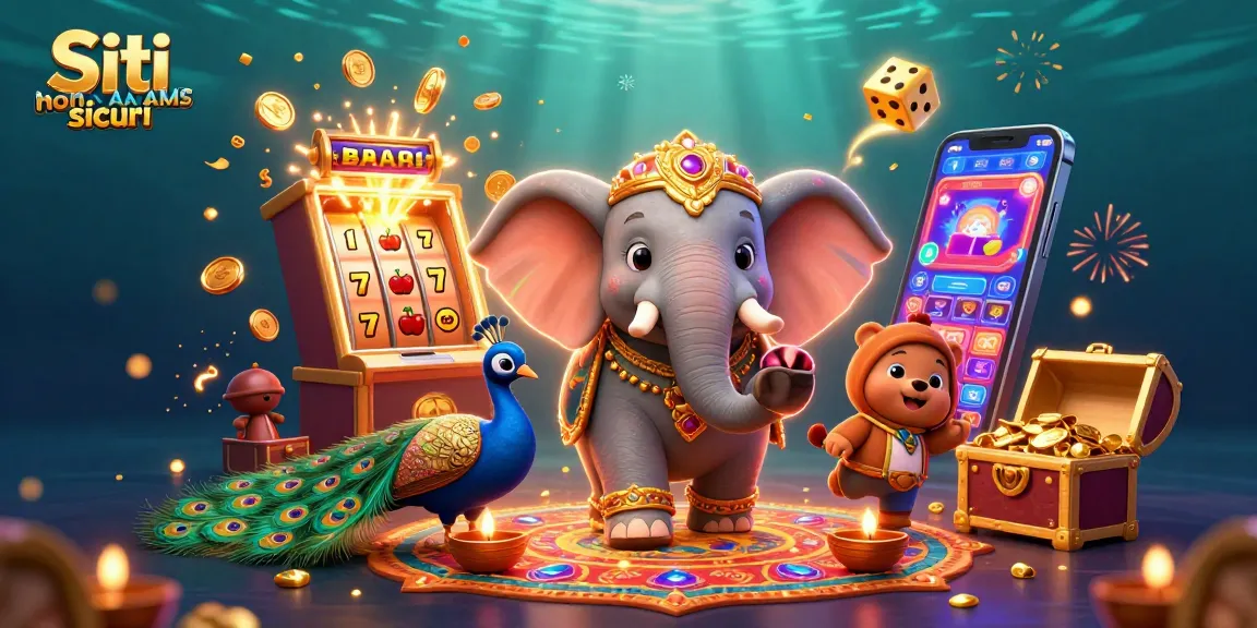 Gioca nei Siti non AAMS sicuri con elefante festoso e slot machine esplosiva ricca di premi