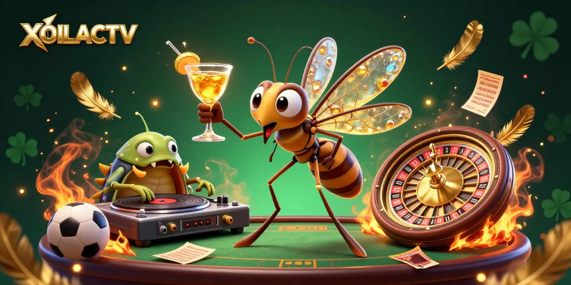 Join the excitement of XOILACTV with our vibrant sports betting scene featuring unique casino mascots and dynamic elements.