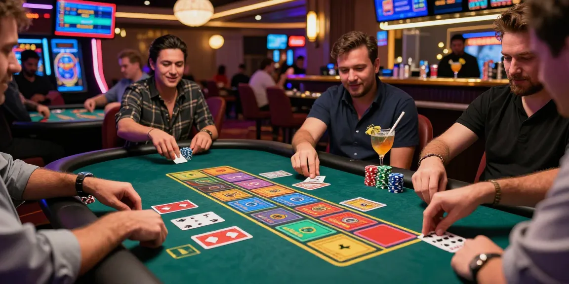 Engaging Andar Bahar game in a lively casino setting with players and real dealers.