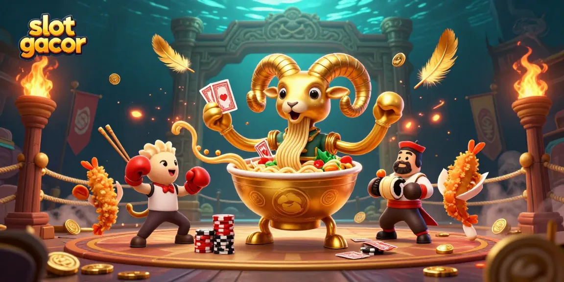 Engage in slot gacor action with vibrant 3D characters in a lively casino scene.