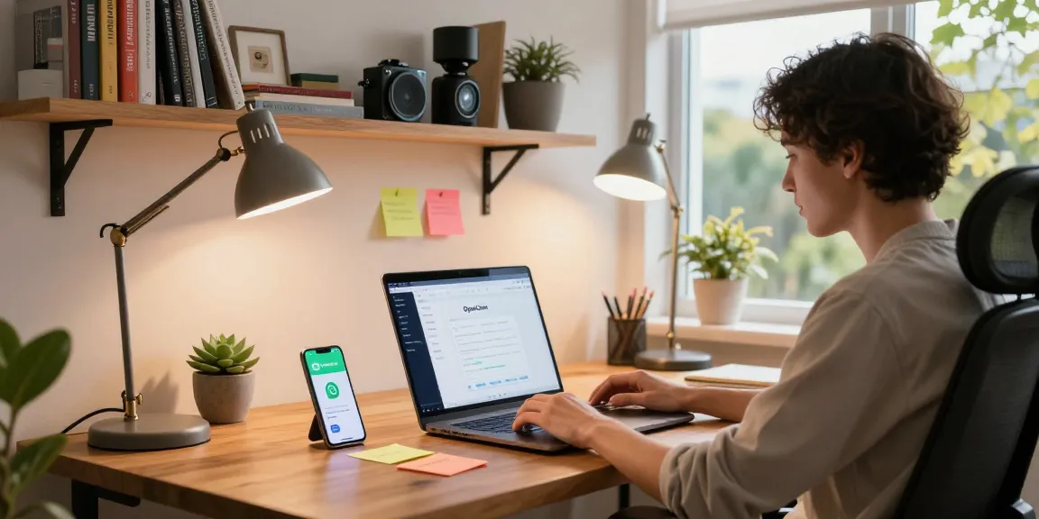 openclaw personal AI assistant setup in a cozy home office with technology and organization props