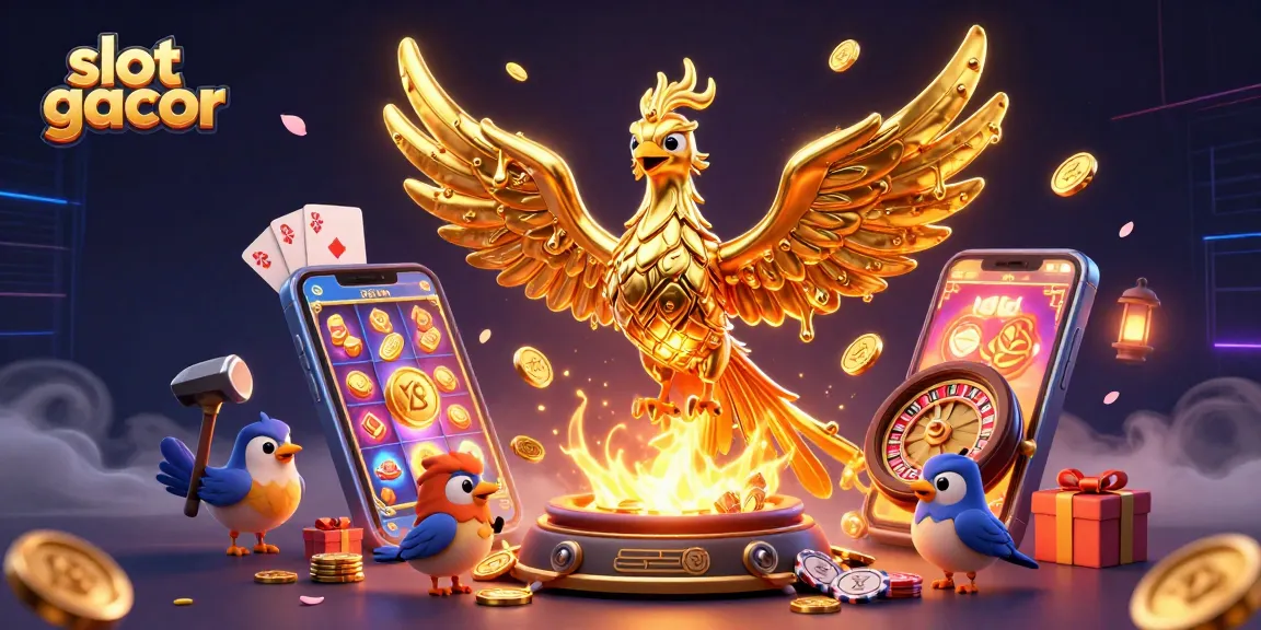 Menangkan slot gacor dengan karakter phoenix emas dan elemen permainan kasino yang dinamis.