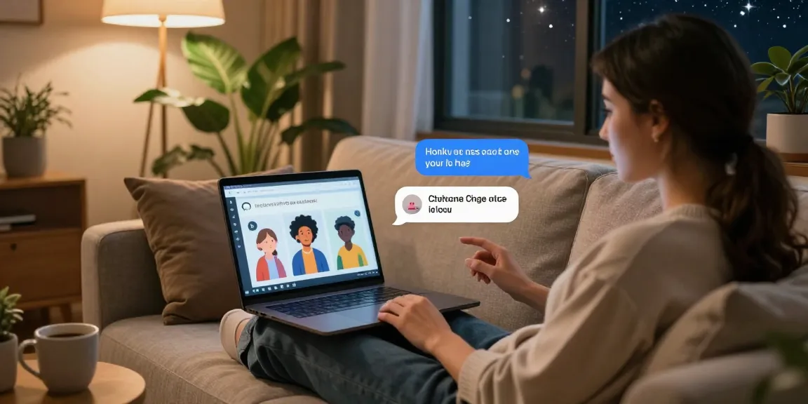 Engaging NSFW AI chat scene with user interacting on Crushon AI platform.