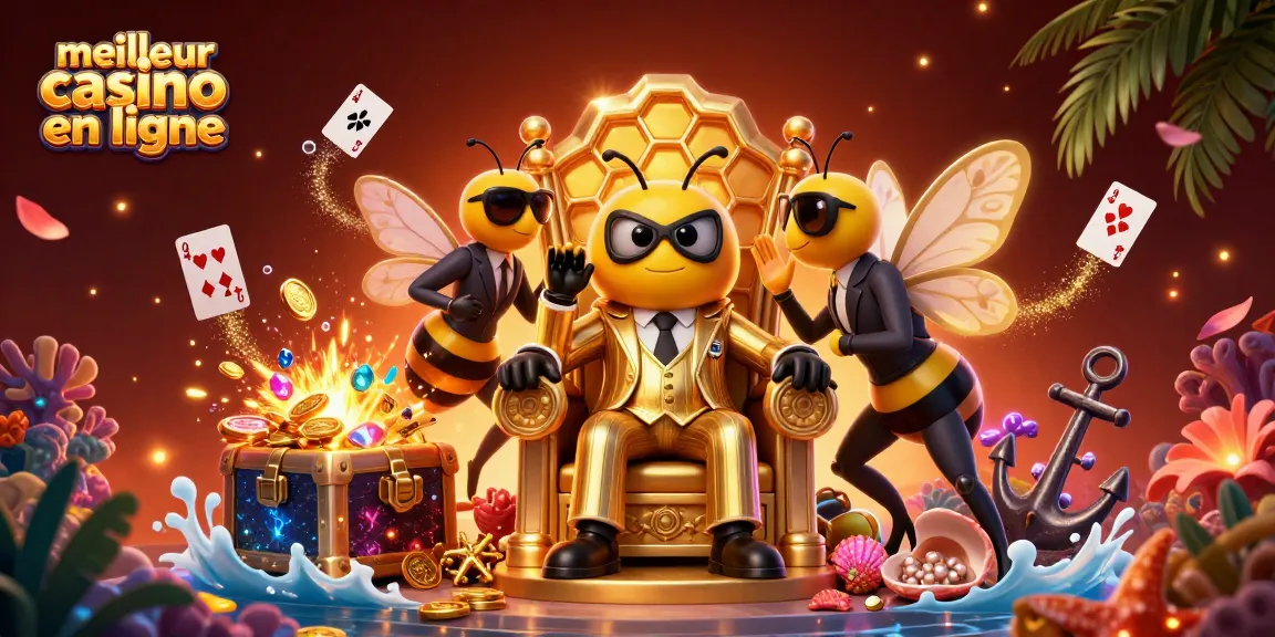 Explorez le meilleur casino en ligne avec une illustration dynamique de personnages de casino captivants.
