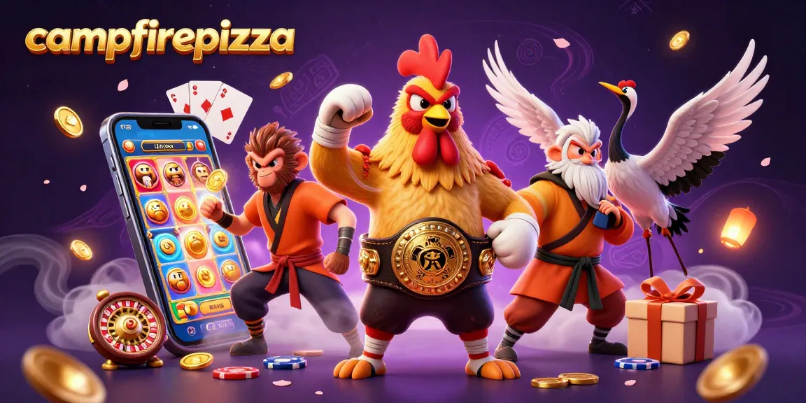 campfirepizza bermain dengan hadiah slot berlimpah dalam ilustrasi dekoratif 3D