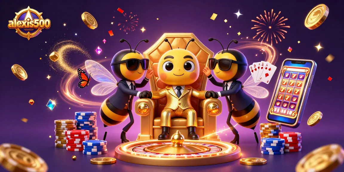 Play thrilling games at alexis500 casino, featuring vibrant characters and dynamic casino elements.
