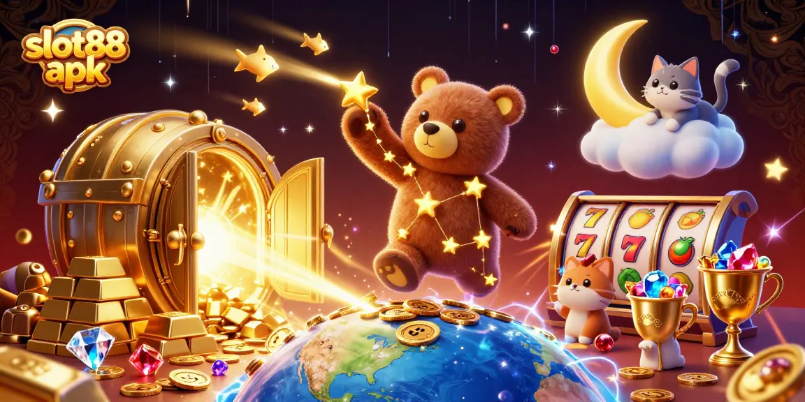 Play exciting games and win big with slot88 apk, featuring vibrant visuals and thrilling elements.