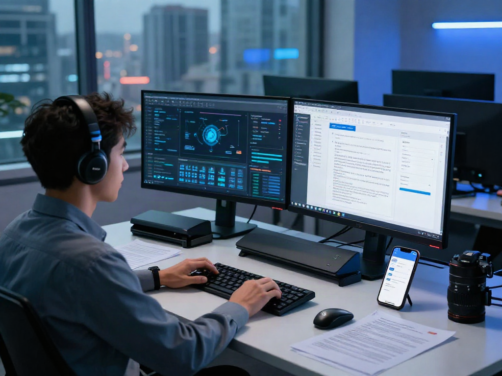 Effective document fraud detection in a modern cybersecurity workspace with advanced technology.