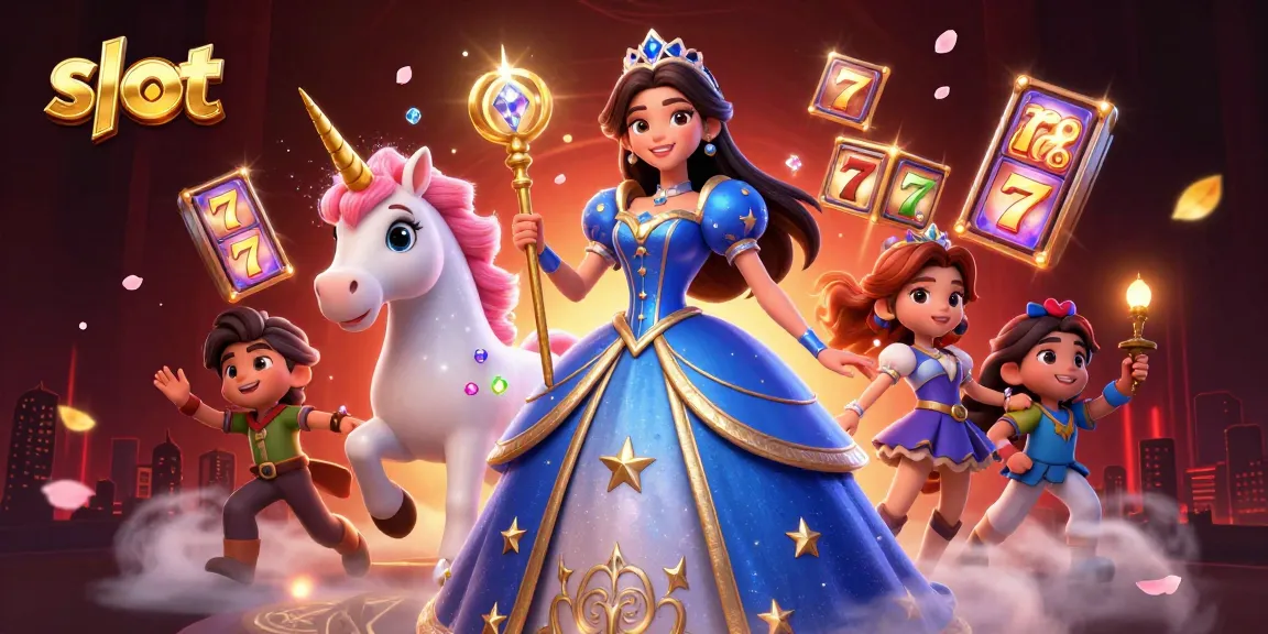 Spin exciting slot reels amidst vibrant gaming elements with a magical twist.