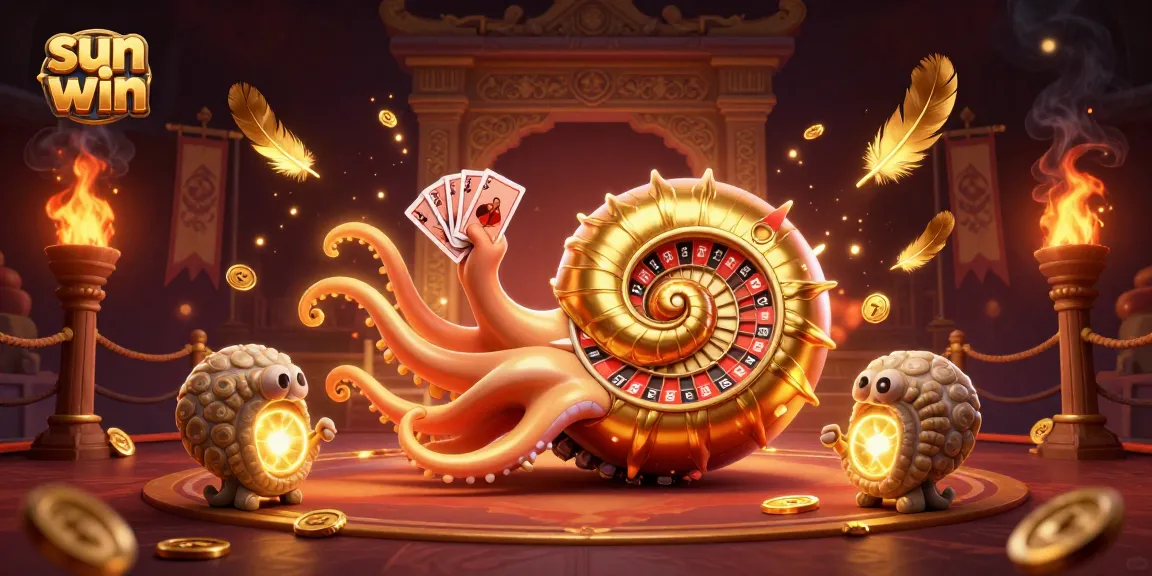 Experience the vibrant world of sun win with a dynamic 3D casino scene showcasing engaging games and high-stakes excitement.