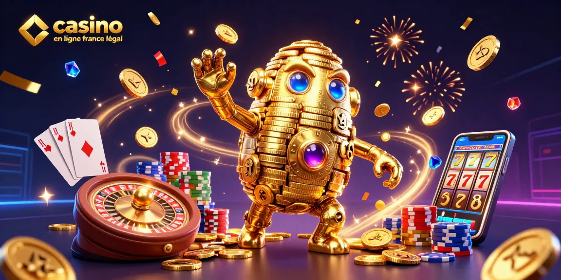 Jouez à des jeux au casino en ligne légal en France, découvrez une illustration vibrante de l'univers des jeux d'argent.