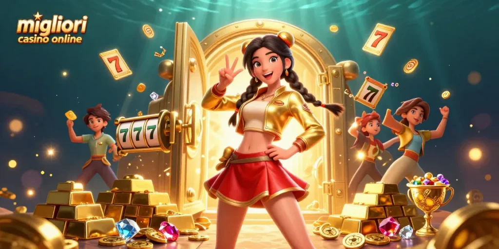 Scopri l'emozione dei migliori casino online con giochi di slot vivaci, tesori abbaglianti e personaggi energici.